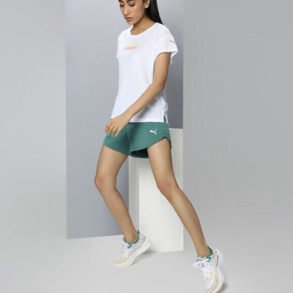 PUMA relaxed modern green shorts size large - Picture 1 of 5
